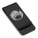 Stainless Steel Tribal Scorpio Zodiac (Scorpion) Classic Slim Money Clip