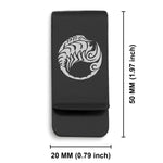 Stainless Steel Tribal Scorpio Zodiac (Scorpion) Classic Slim Money Clip