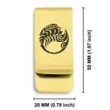 Stainless Steel Tribal Scorpio Zodiac (Scorpion) Classic Slim Money Clip