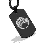 Stainless Steel Tribal Scorpio Zodiac (Scorpion) Dog Tag Pendant - Comfort Zone Studios