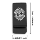 Stainless Steel Tribal Pisces Zodiac (Two Fishes) Classic Slim Money Clip